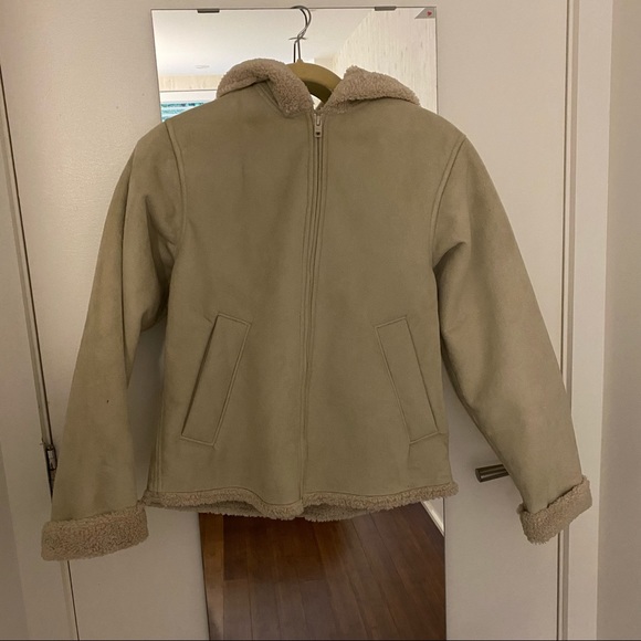 Aritzia Golden TNA teddy jacket - Picture 3 of 3